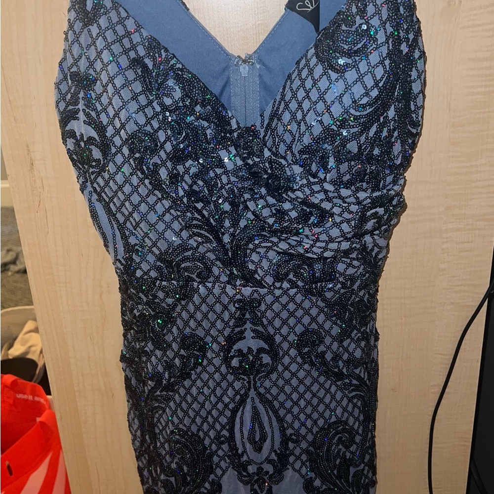 Windsor Blue Patterned Mini Dress - image 4